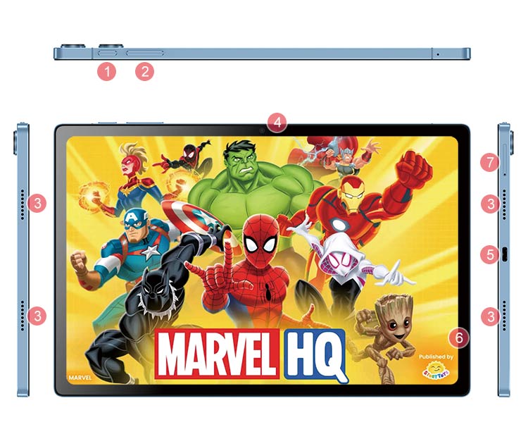 LansTB M11 Gen2 11-inch Google Android 13 Tablet Computer 128GB
